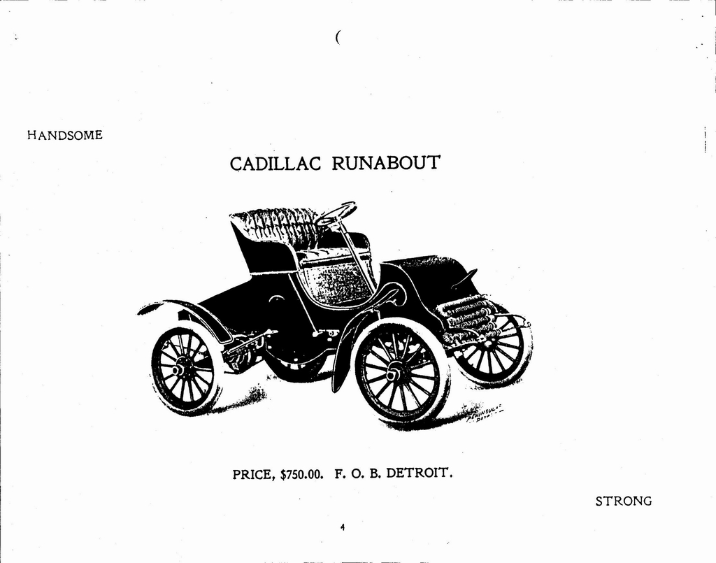 1902 Cadillac Catalogue Page 3